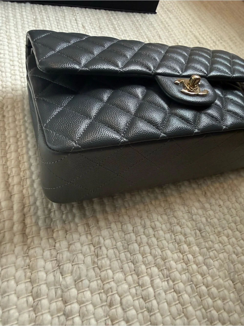 Chanel Classic Flap Dark Grey, GHW